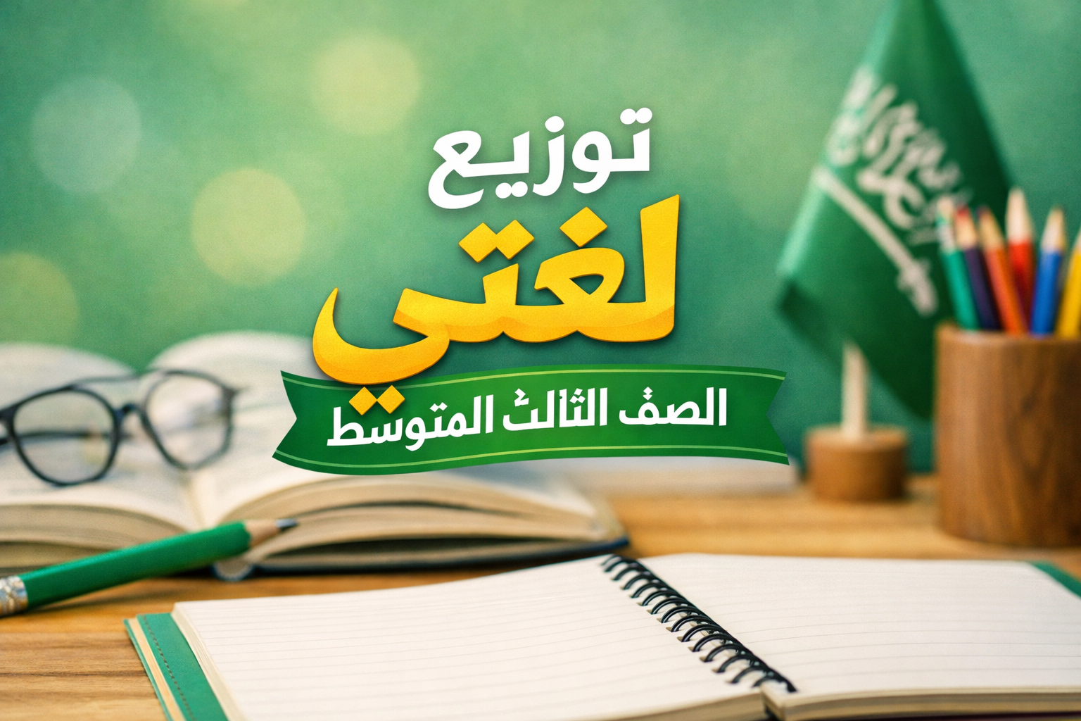 توزيع منهج لغتي الصف الثالث المتوسط الفصل الثاني 1447